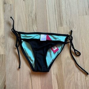 xhilaration black string bikini bottom| XSMALL